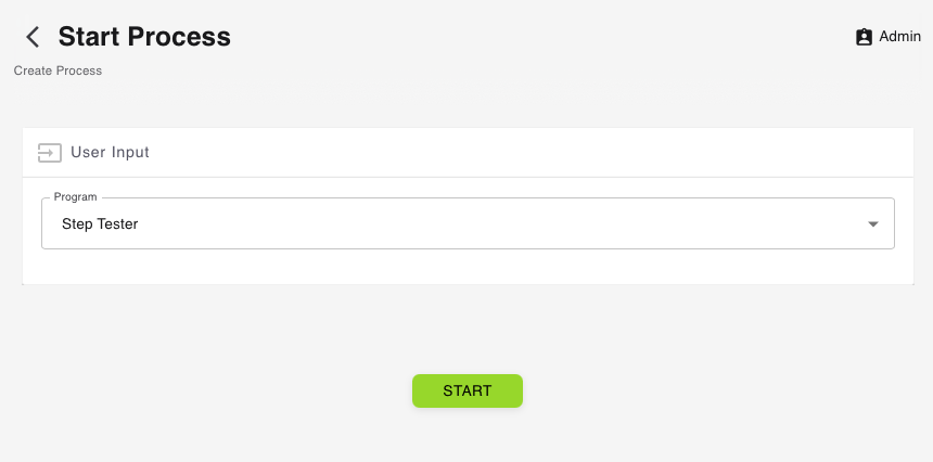 <p>Deploy the process from the action bar.</p>